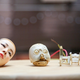 Ma’s early robot head prototypes.